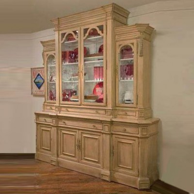 Фото Витрина широкая - стиль American Cottage - Для столовой - Со стеклянными дверями - Habersham - Grand Cottage - Купить в Интернет-магазине
