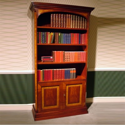 Фото Шкаф книжный/библиотека - стиль Английская классика - Для кабинета - Купить в Интернет-магазине