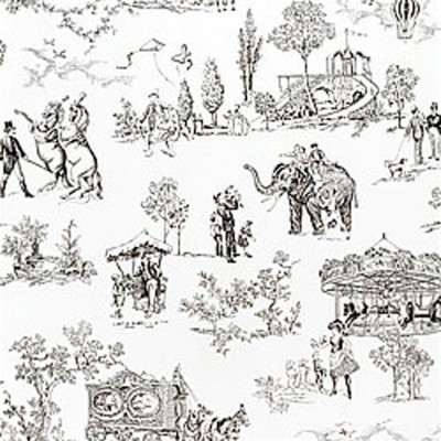 Фото Обои с рисунком - Туаль - стиль Американский - Белые - Купить в Интернет-магазине