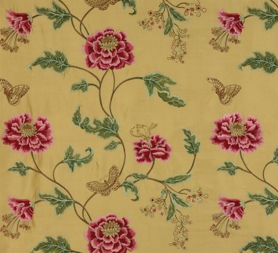 Фото Ткань портьерная с рисунком - Цветы - стиль Английский - Купить в Интернет-магазине