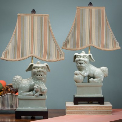 Фото Настольная лампа - стиль Американская классика - Фарфоровая - Купить в Интернет-магазине