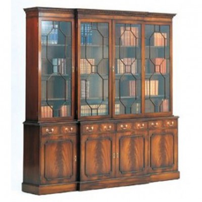 Фото Шкаф книжный/библиотека - стиль Английская классика - Для кабинета - Купить в Интернет-магазине