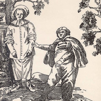 Фото Обои с рисунком - Туаль - стиль Английская классика - Кремовые - Купить в Интернет-магазине