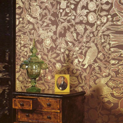 Фото Обои с рисунком - Анималистический принт - стиль Английская классика - Коричневые - Купить в Интернет-магазине