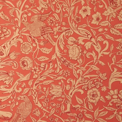 Фото Обои с рисунком - Анималистический принт - стиль Английская классика - Красные - Купить в Интернет-магазине