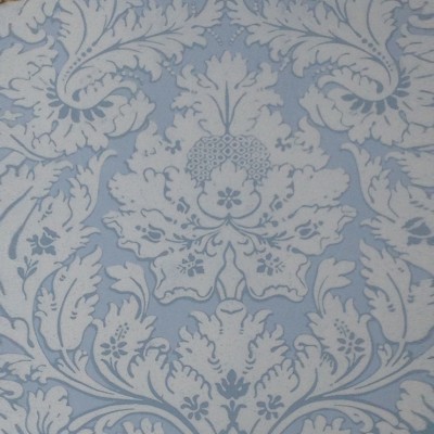 Фото Обои с рисунком - Дамаск - стиль Английская классика - Синие - Купить в Интернет-магазине