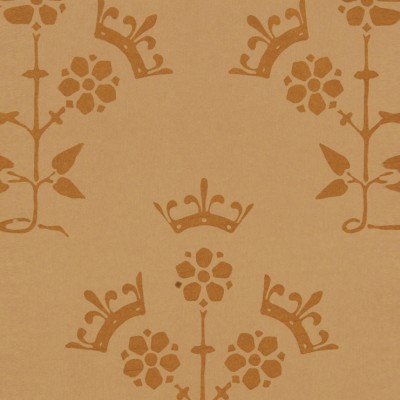 Фото Обои с рисунком - Крупный декор - стиль Английская классика - Оранжевые - Купить в Интернет-магазине