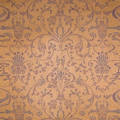 Фото Обои с рисунком - Дамаск - стиль Английская классика - Оранжевые - Купить в Интернет-магазине