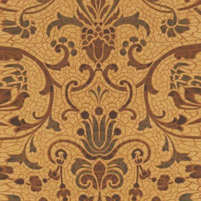 Фото Обои с рисунком - Дамаск - стиль Английская классика - Желтые - Купить в Интернет-магазине