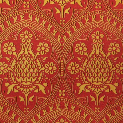 Фото Обои с рисунком - Дамаск - стиль Английская классика - Красные - Купить в Интернет-магазине