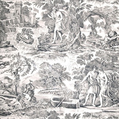 Фото Обои с рисунком - Туаль - стиль Английская классика - Белые - Купить в Интернет-магазине