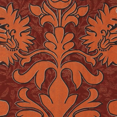 Фото Обои с рисунком - Дамаск - стиль Английская классика - Красные - Купить в Интернет-магазине