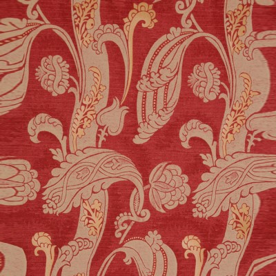 Фото Обои с рисунком - Пейсли - стиль Английская классика - Красные - Купить в Интернет-магазине