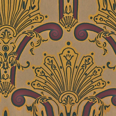 Фото Обои с рисунком - Дамаск - стиль Английская классика - Коричневые - Купить в Интернет-магазине