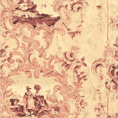 Фото Обои с рисунком - Туаль - стиль Английская классика - Кремовые - Купить в Интернет-магазине