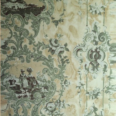 Фото Обои с рисунком - Туаль - стиль Английская классика - Бежевые - Купить в Интернет-магазине