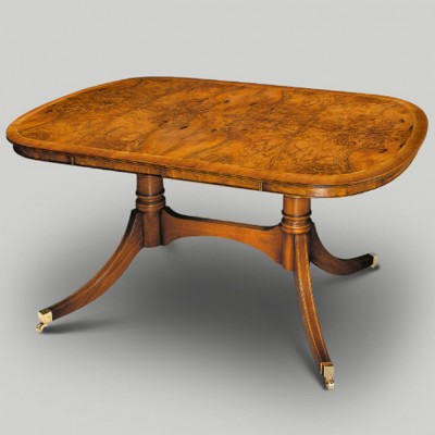 Фото Стол обеденный - стиль Английская классика - Для столовой - большие обеденные столы производства США - Iain James - James walnut - Купить в Интернет-магазине