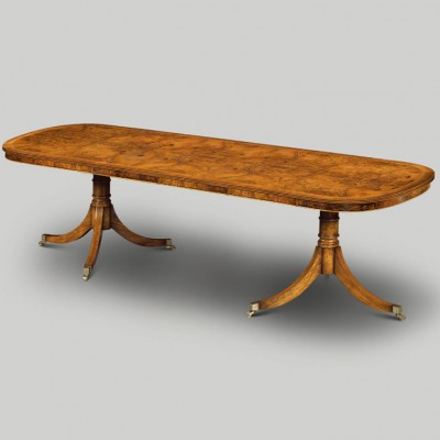 Фото Стол обеденный - стиль Английская классика - Для столовой - большие обеденные столы производства США - Iain James - James walnut - Купить в Интернет-магазине