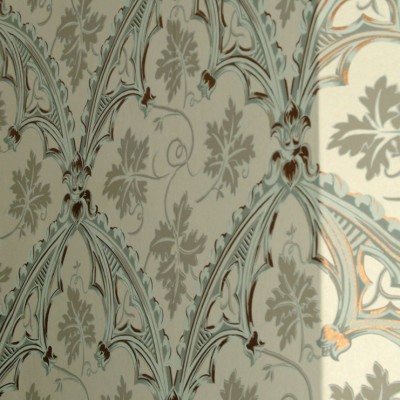 Фото Обои с рисунком - Дамаск - стиль Английская классика - Кремовые - Купить в Интернет-магазине