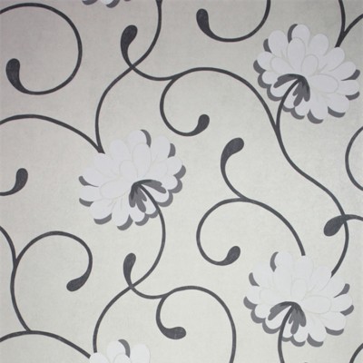 Фото Обои с рисунком - Завиток - стиль Английская классика - Светло-серые - Купить в Интернет-магазине