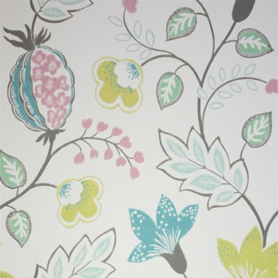 Фото Обои с рисунком - Растение - стиль Английская классика - Белые - Купить в Интернет-магазине