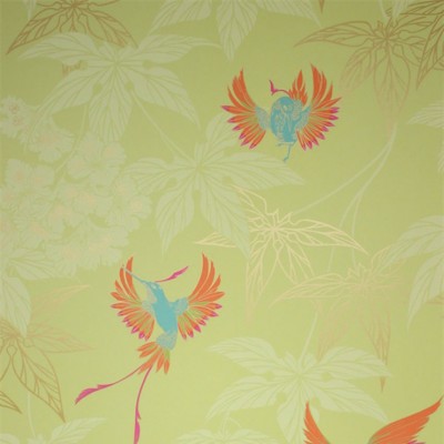 Фото Обои с рисунком - Анималистический принт - стиль Английская классика - Зеленые - Купить в Интернет-магазине