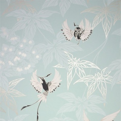 Фото Обои с рисунком - Анималистический принт - стиль Английская классика - Голубы - Купить в Интернет-магазине