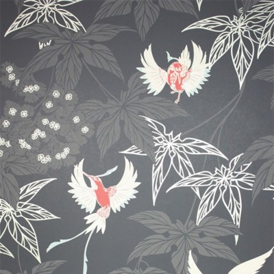 Фото Обои с рисунком - Анималистический принт - стиль Английская классика - Черные - Купить в Интернет-магазине
