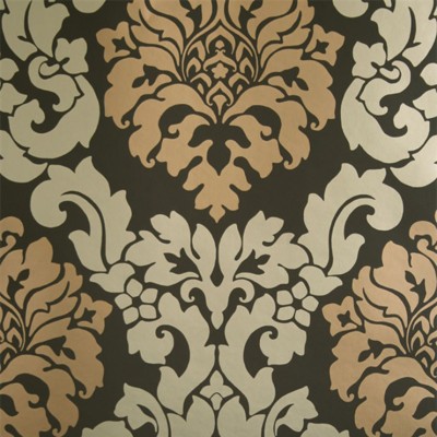 Фото Обои с рисунком - Дамаск - стиль Английская классика - Коричневые - Купить в Интернет-магазине