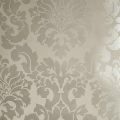 Фото Обои с рисунком - Дамаск - стиль Английская классика - Серые - Купить в Интернет-магазине