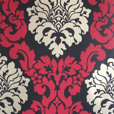 Фото Обои с рисунком - Дамаск - стиль Английская классика - Черные - Купить в Интернет-магазине
