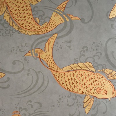 Фото Обои с рисунком - Крупный декор - стиль Английская классика - Серые - Купить в Интернет-магазине