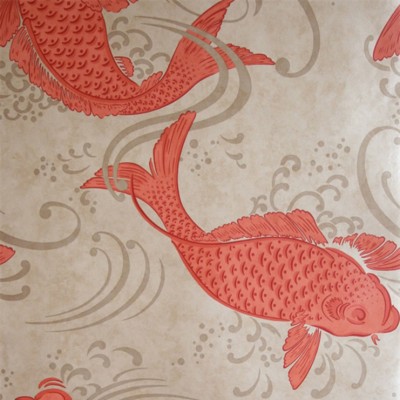 Фото Обои с рисунком - Крупный декор - стиль Английская классика - Светло-коричневые - Купить в Интернет-магазине