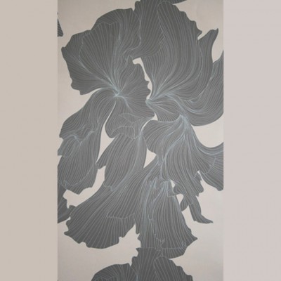 Фото Обои с рисунком - Крупный декор - стиль Современных дизайнеров - Фиолетовые - Купить в Интернет-магазине