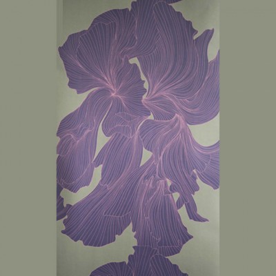 Фото Обои с рисунком - Крупный декор - стиль Современных дизайнеров - Серые - Купить в Интернет-магазине