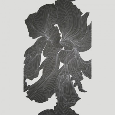 Фото Обои с рисунком - Крупный декор - стиль Современных дизайнеров - Серые - Купить в Интернет-магазине