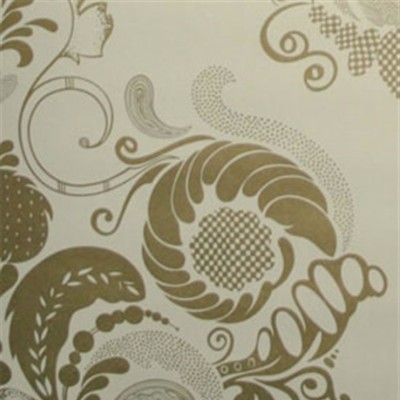 Фото Обои с рисунком - Дамаск - стиль Современных дизайнеров - Серые - Купить в Интернет-магазине