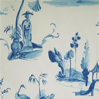 Фото Обои с рисунком - Туаль - стиль Английская классика - Голубы - Купить в Интернет-магазине