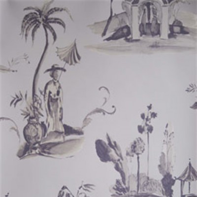 Фото Обои с рисунком - Туаль - стиль Английская классика - Фиолетовые - Купить в Интернет-магазине