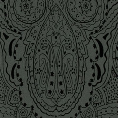 Фото Обои с рисунком - Пейсли - стиль Английская классика - Черные - Купить в Интернет-магазине
