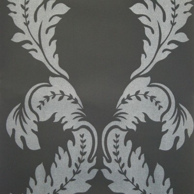 Фото Обои с рисунком - Дамаск - стиль Английская классика - Черные - Купить в Интернет-магазине