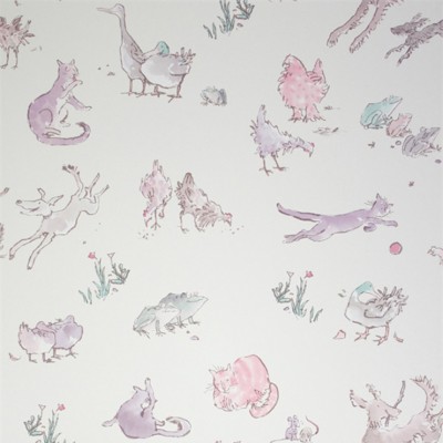 Фото Обои с рисунком - Детский рисунок - стиль Современных дизайнеров - Фиолетовые - Купить в Интернет-магазине