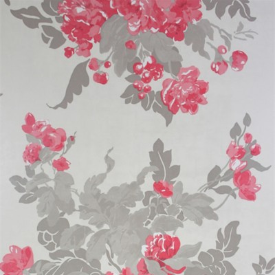 Фото Обои с рисунком - Цветы - стиль Английская классика - Серые - Купить в Интернет-магазине