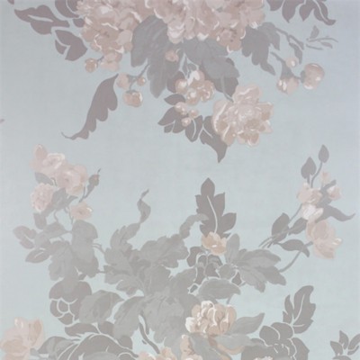 Фото Обои с рисунком - Цветы - стиль Английская классика - Голубы - Купить в Интернет-магазине