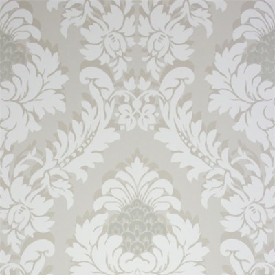 Фото Обои с рисунком - Дамаск - стиль Английская классика - Светло-серые - Купить в Интернет-магазине