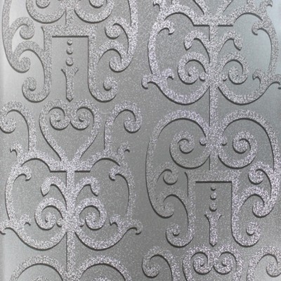 Фото Обои с рисунком - Завиток - стиль Английская классика - Серые - Купить в Интернет-магазине