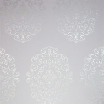 Фото Обои с рисунком - Дамаск - стиль Английская классика - Светло-серые - Купить в Интернет-магазине