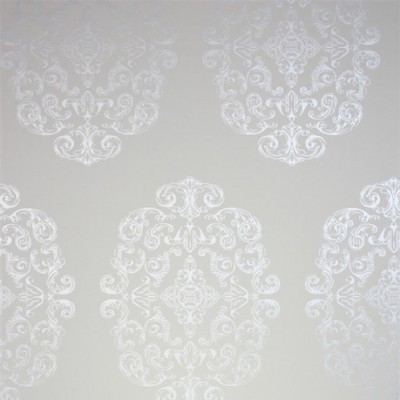 Фото Обои с рисунком - Дамаск - стиль Английская классика - Светло-серые - Купить в Интернет-магазине