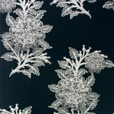 Фото Обои с рисунком - Цветы - стиль Современный - Черные - Купить в Интернет-магазине