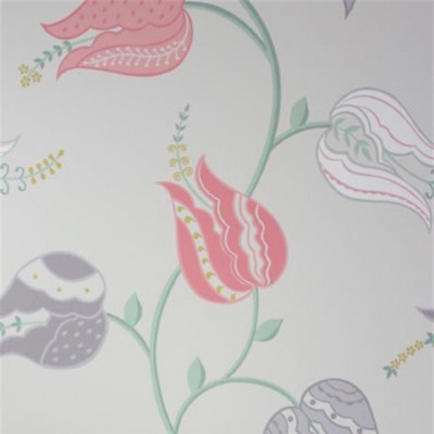 Фото Обои с рисунком - Орнамент - стиль Английская классика - Серые - Купить в Интернет-магазине